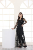 NF-4732 Black Stitched Gown