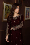 NF-5791 Maroon Velvet Stitched Shirt