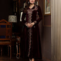 NF-5900 Dark Purple Velvet Stitched Shirt