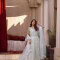 NB-6069 Off-white Net 3pc Stitched Formal