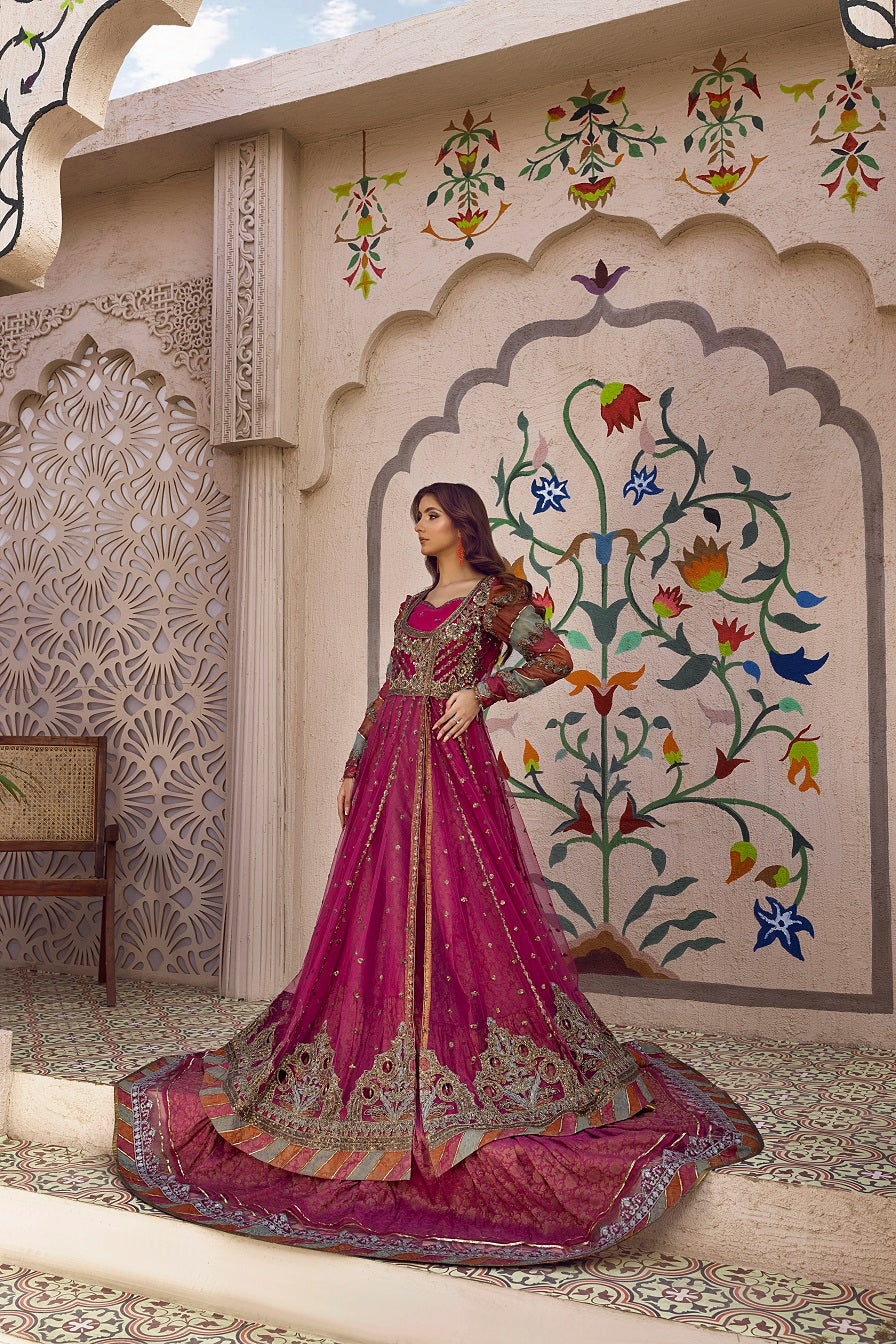 NB-5775 Shocking Pink Stitched Formal 3pc Suit