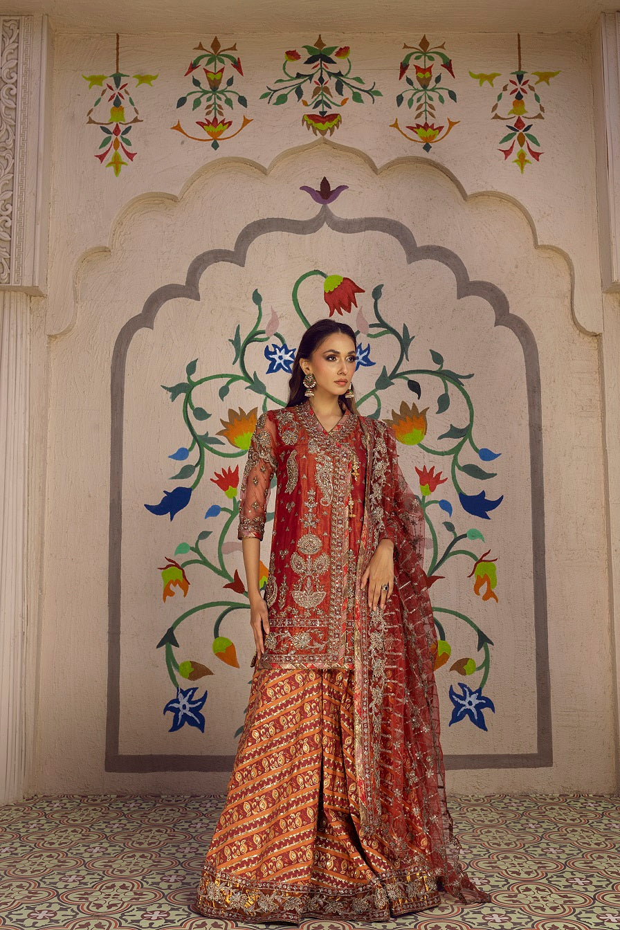 NB-6079 Maroon Short Formal 3pc Stitched Suit