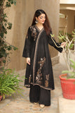 NF-5463 Black Cotton Maloki Stitched 2Pc Suit