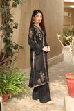 NF-5463 Black Cotton Maloki Stitched 2Pc Suit