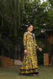 NF-6125 Yellow Printed Stitched Frock