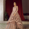 NB-6077 Peach Short & Long 3Pc Stitched Suit