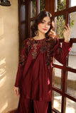 NF-5879 Maroon Silk Suit with Farshi pants