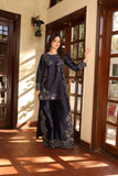 NF-5881 Navy Blue Silk Stitched 2pc Suit