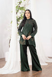 NF-5393 Green Silk 2pc Stitched Suit