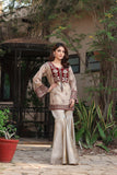 NF-5398 Beige Maisori Gharara 2Pc Stitched Suit