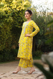 NF-5681 Yellow Printed 2pc Stitched Suit