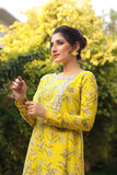 NF-5681 Yellow Printed 2pc Stitched Suit