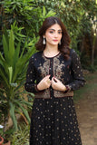 NF-6175 Black Jacquard Koti Stitched Frock