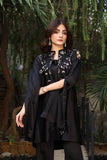 NF-6203 Black Dull Silk Stitched 2pc Suit