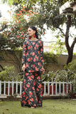 NF-286 Black Printed 2pc Stitched Dress
