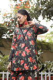 NF-286 Black Printed 2pc Stitched Dress