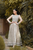 NF-5675 Beige Net Stitched Frock