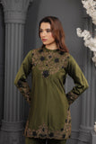 NF-6223 Olove Green Silk Stitched 2Pc Suit