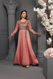 NF-6221 Tea Pink Jacquard Stitched Shirt