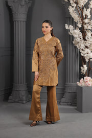 NF-6415 Golden Silk Stitched 2Pc Suit