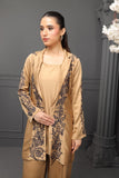 NF-6177 Gold Silk stitched 2Pc Suit