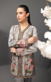 NF-6209 Silver Grey Silk 2Pc Stitched Suit