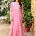 NF-5226 baby Pink Chiffon Stitched Shirt