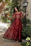 NF-5251 Burgundy Maisori Stitched Frock