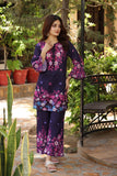 NF-34974 Navy Blue Printed Stitched 2pc Suit