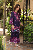 NF-34974 Navy Blue Printed Stitched 2pc Suit