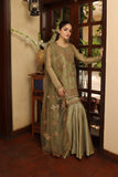 NF-5687 Mehndi Mesori Stitched 3Pc Dress