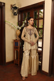 NF-5811 Ivory Gharara Stitched Suit