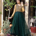 NB-5537 Green Dholki 3pc Stitched Dress