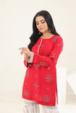 NF-5614 Red & White Gharara Stitched 2pc Suit