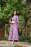 NF-5492 Purple Lilic Printed Frock
