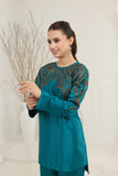 NF-5887 Green Silk Stitched 2pc Suit