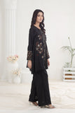 NF-5454 Black Silk Stitched 2pc Suit