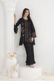 NF-5454 Black Silk Stitched 2pc Suit