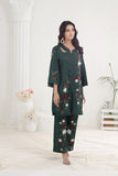 NF-6111 Dark Green Silk Stitched 2pc Dress