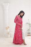 NF-297 Shoking Pink Lawn Stitched Frock