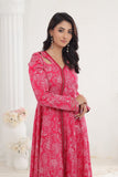 NF-297 Shoking Pink Lawn Stitched Frock