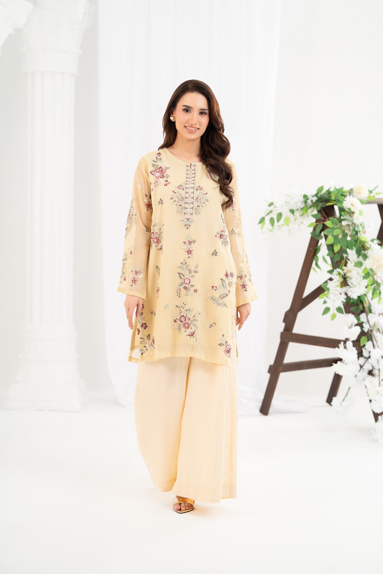 NF-6843 Yellow Cotton Net 2PC
