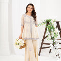 NF-6596 OffWhite Chiffon 2PC Stitched
