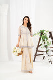 NF-6596 OffWhite Chiffon 2PC Stitched