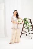 NF-6596 OffWhite Chiffon 2PC Stitched