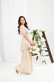 NF-6596 OffWhite Chiffon 2PC Stitched