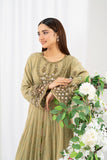 NF-6678 Pistachio Jacquard Stitched Frock