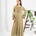 NF-6678 Pistachio Jacquard Stitched Frock