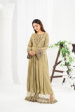NF-6678 Pistachio Jacquard Stitched Frock