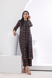 NF-236 Brown Printed 2pc Stitched Suit
